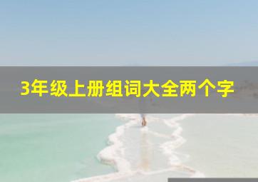 3年级上册组词大全两个字