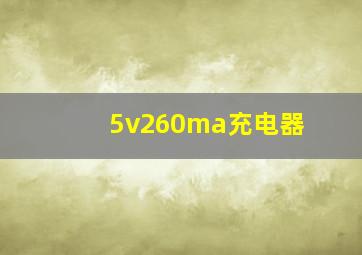 5v260ma充电器