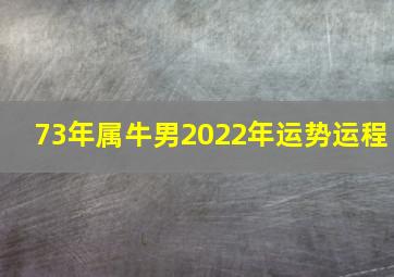 73年属牛男2022年运势运程