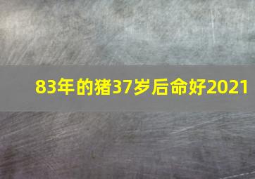 83年的猪37岁后命好2021