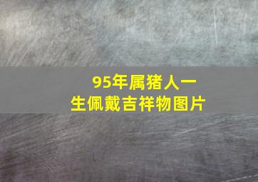 95年属猪人一生佩戴吉祥物图片