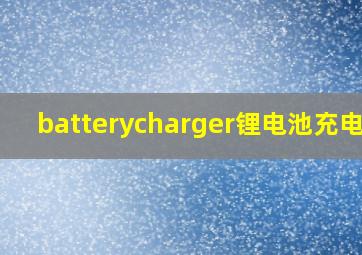 batterycharger锂电池充电器