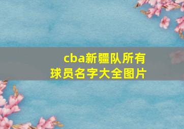 cba新疆队所有球员名字大全图片