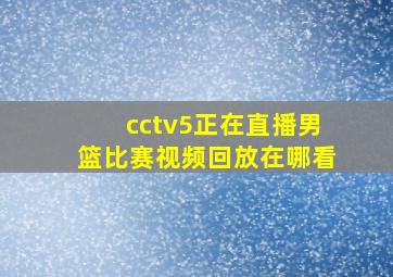 cctv5正在直播男篮比赛视频回放在哪看