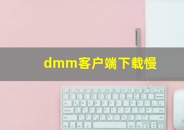 dmm客户端下载慢