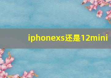 iphonexs还是12mini