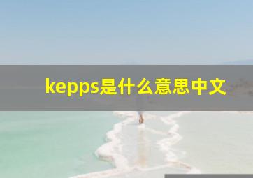 kepps是什么意思中文