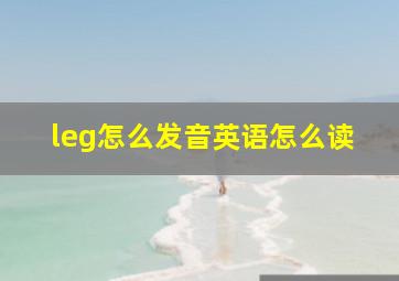 leg怎么发音英语怎么读