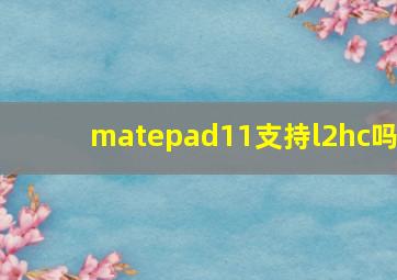 matepad11支持l2hc吗