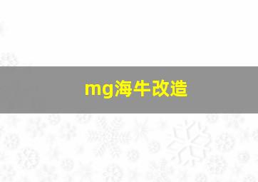 mg海牛改造