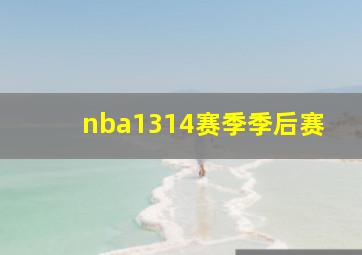 nba1314赛季季后赛