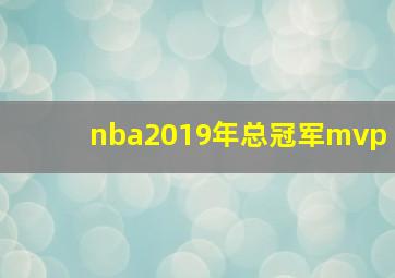 nba2019年总冠军mvp