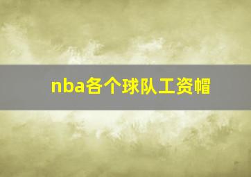 nba各个球队工资帽