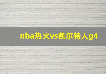 nba热火vs凯尔特人g4