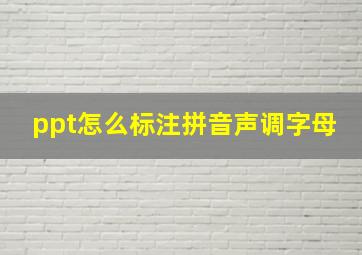 ppt怎么标注拼音声调字母