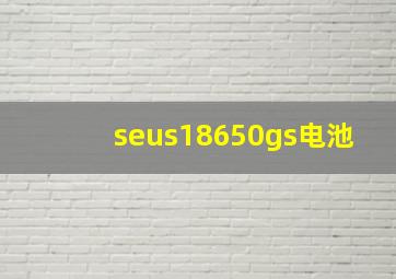 seus18650gs电池