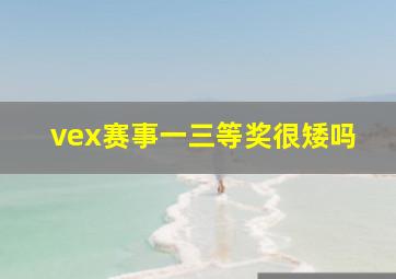 vex赛事一三等奖很矮吗