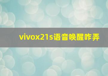 vivox21s语音唤醒咋弄