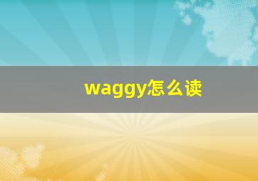 waggy怎么读