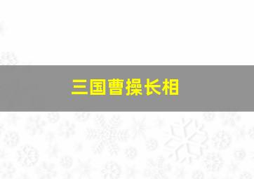 三国曹操长相