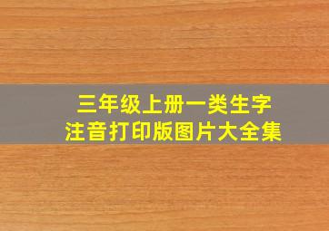 三年级上册一类生字注音打印版图片大全集