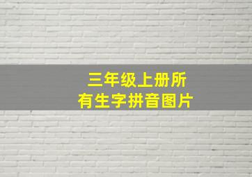 三年级上册所有生字拼音图片