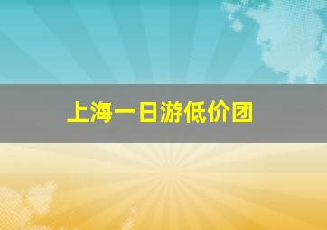 上海一日游低价团