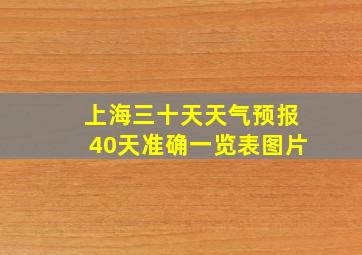 上海三十天天气预报40天准确一览表图片