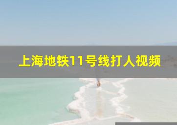 上海地铁11号线打人视频