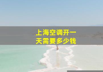 上海空调开一天需要多少钱