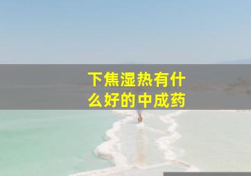 下焦湿热有什么好的中成药