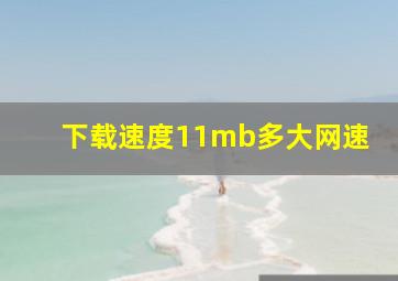 下载速度11mb多大网速