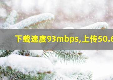 下载速度93mbps,上传50.66