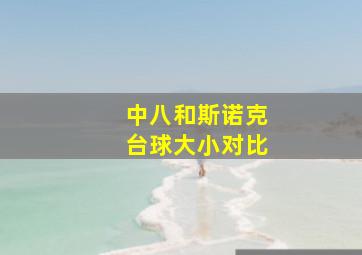 中八和斯诺克台球大小对比