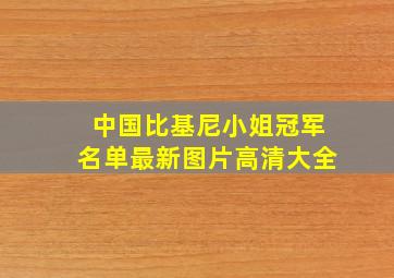 中国比基尼小姐冠军名单最新图片高清大全