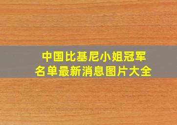 中国比基尼小姐冠军名单最新消息图片大全