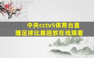 中央cctv5体育台直播足球比赛回放在线观看