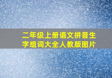 二年级上册语文拼音生字组词大全人教版图片