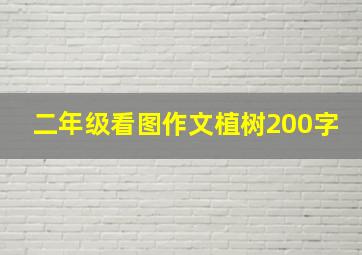 二年级看图作文植树200字