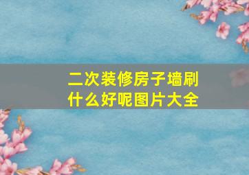 二次装修房子墙刷什么好呢图片大全