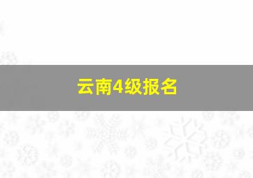 云南4级报名