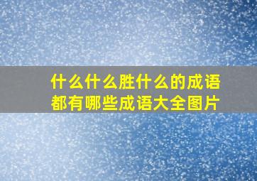 什么什么胜什么的成语都有哪些成语大全图片