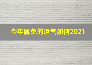 今年属兔的运气如何2021