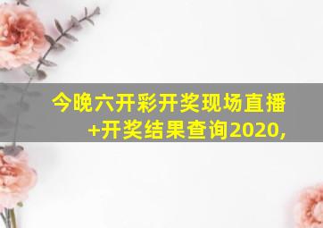 今晚六开彩开奖现场直播+开奖结果查询2020,