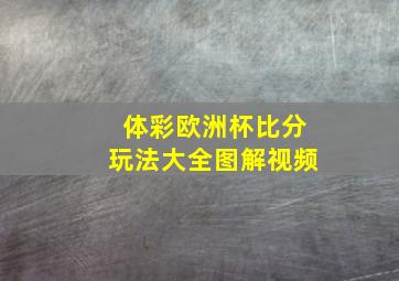 体彩欧洲杯比分玩法大全图解视频