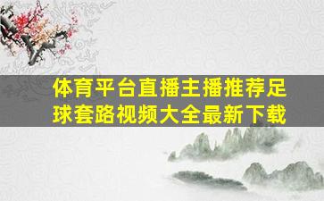 体育平台直播主播推荐足球套路视频大全最新下载