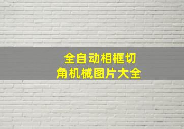 全自动相框切角机械图片大全