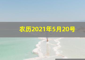 农历2021年5月20号