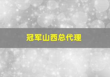 冠军山西总代理