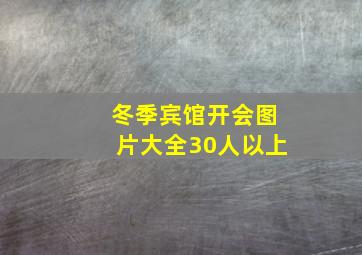 冬季宾馆开会图片大全30人以上